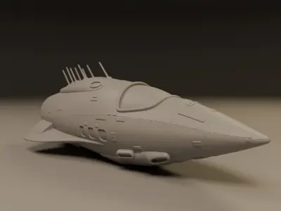 rocket 3D print model