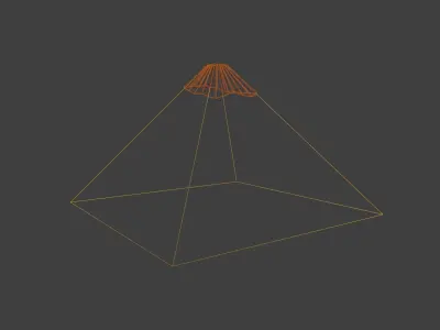 Cheops Pyramid Low-poly 3D model