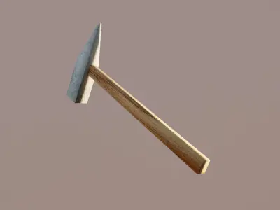 low poly hammer Low-poly 3D model buy