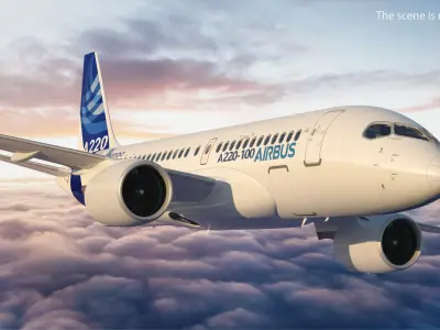  Airbus A220 100 Detailed Interior 