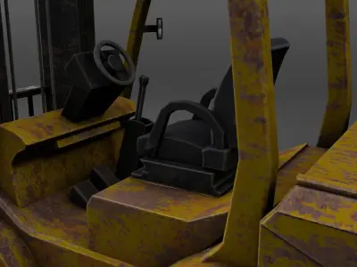 Forklift Rusty 3D model