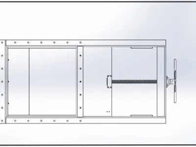 800 X 800 mm SLIDE VALVE 3D model