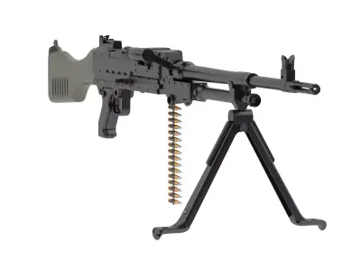 FN MAG Free low-poly 3D model