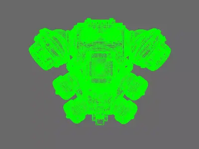 Space Knights V5 Defiance Backpack 3D print model