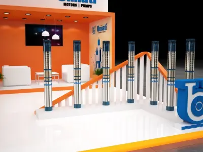 Exhibition Stand 6 m x 6 m 3D model