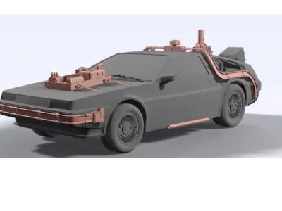 Back to the Future Delorean all Kits 3D print model purchase