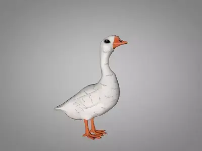 Goose Low-poly 3D model