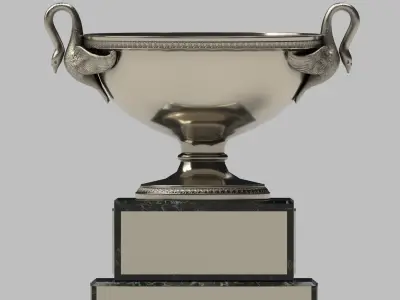 Bird Trophy Low-poly 3D model