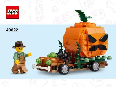TwindBricks3D - 40822 - Jack-O-Lantern Pickup Truck 3D print model