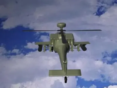 apache helicopter 3D model buy