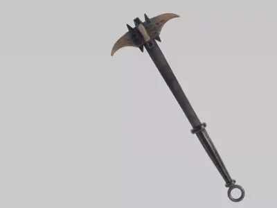 Dragon Bone Mace from Skyrim Low-poly 3D model