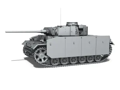 PzKpfw III - Panzer 3 -  Ausf M  3D model