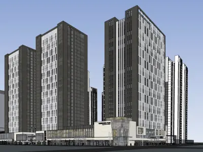 Sketchup Commercial Office Complex 267 3D model