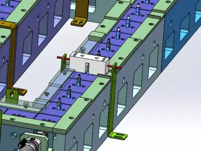 Circular Track Conveyor Line  3D model