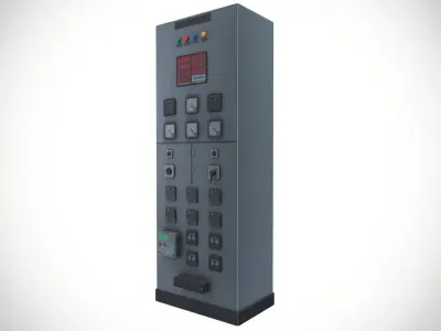33 kv Control Panel  Low-poly 3D model