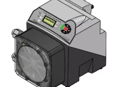 Blue-White Peristaltic Pumps - Flex-Pro A3 Model 3D model