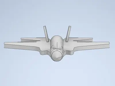  f-35 inspired fighter jet model toy 3D print model