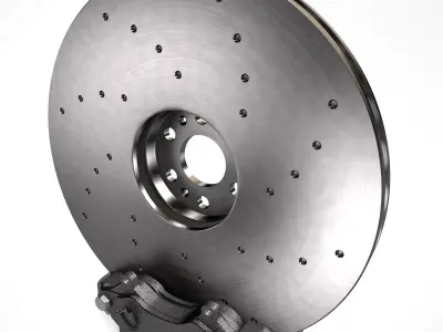 Brake Disc with Caliper 3D model