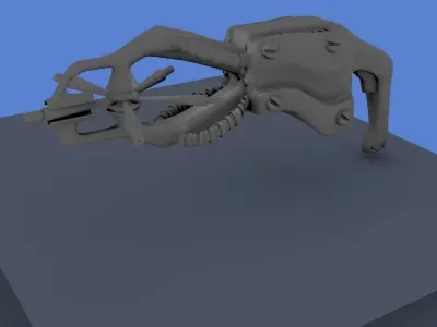 weapon robot arm 3D model