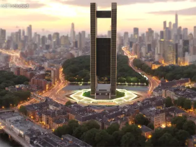 Four Seasons Bahrain Modern Hotel with Central Void 3D model