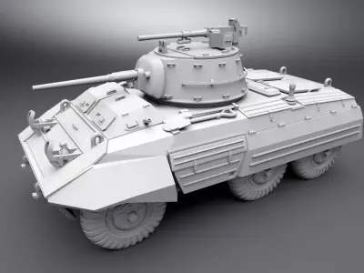 M8 Greyhound Scale model 3D print model