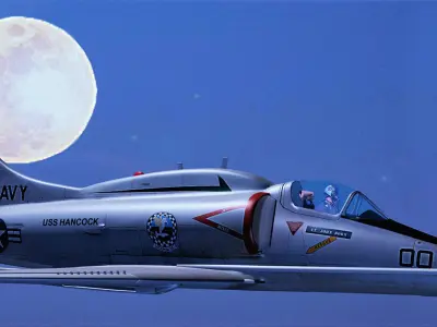 A-4F fighter Free 3D model