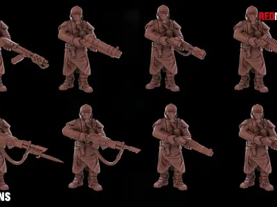 Death squad of the Imperial force Bionic legs 3D print model