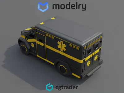 Ambulance 3D model buy