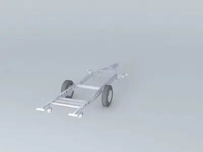 Caravan Chassis ALKO Touring Type Free 3D model