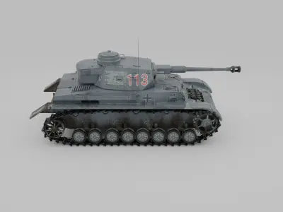 PzKpfwIV Panzer IV Ausf G 3D Model 3D model