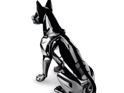 SciFi Robotic Dog 3D Model Low-poly 3D model