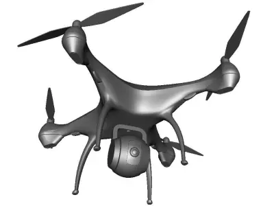 Quadcopter Drone 3D model get