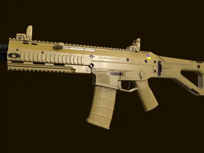 ACR Bushmaster assault combat rifle Low-poly 3D model