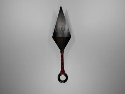 kunai 3d model shovel Low-poly 3D model