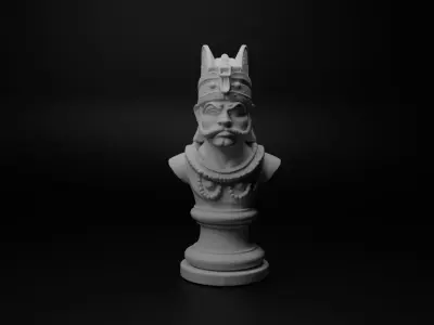 Mayan Warrior Bust Chess 3D print model order