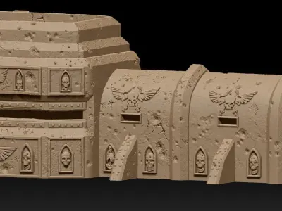 Bunker 1 3D print model