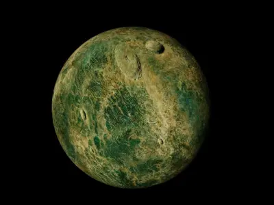 Alien Moon Planet Sci-Fi Fantasy 3D model