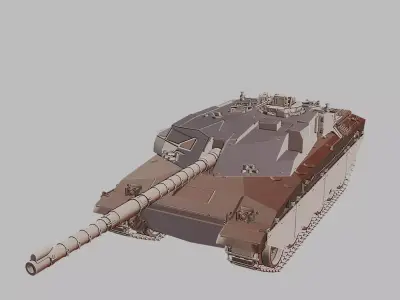 War Tank Classic Armored Vehicle 3D Printable 3D print model