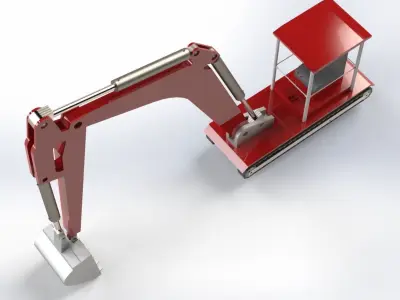 Excavator Model 3D model