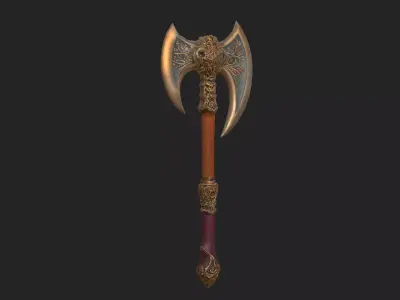 axe 3D Model 001 Low-poly 3D model