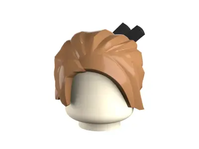 Custom3Dprint Minifigure Accessory - Minifigure Hair S3 - 012 3D print model