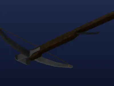 Simple Medieval CrossBow Low-poly 3D model