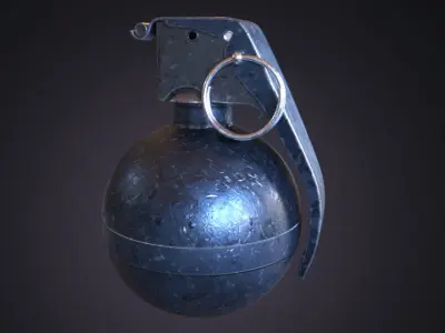 Hand  Grenade  M67 Low-poly 3D model