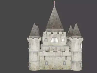 Castle Low-poly 3D model purchase