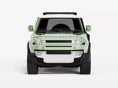 Modern Offroad SUV Vehicle Model 3D model by blackorgrey