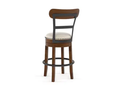 Brown Barstool 3D model