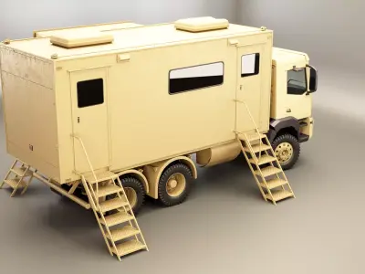 Generic Military Command Truck Sand Camo 3D model