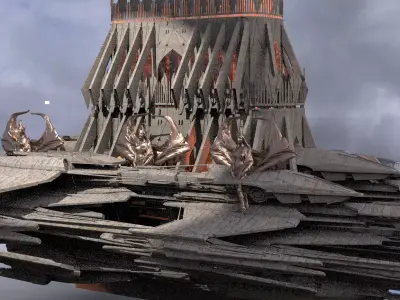 Pharaoh Arch Airship 2 3D model