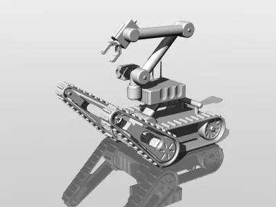 Military robot - toy 3D print model