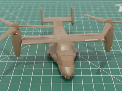 V-22 Osprey VTOLS Military Transport Aircraft 3D Print 3D print model
